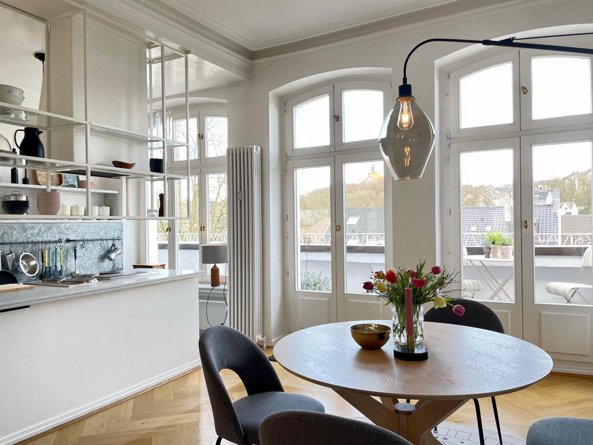 Helle Altbauwohnung Mit Balkon Im Briller Viertel Wuppertal Esterno foto